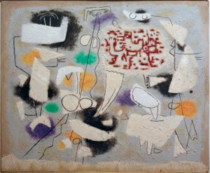 Poezie s malými fantomovými formami od Willi Baumeister