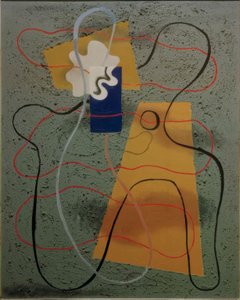 Mušle v modré barvě od Willi Baumeister