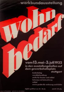 Výstava Werkbundu „Potřeby bydlení“  od Willi Baumeister