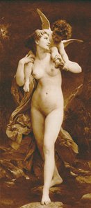 Mládí a láska (hlubotisk) od William Adolphe (after) Bouguereau