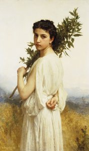 Nymfa držící vavřínovou ratolest, 1900 od William Adolphe Bouguereau