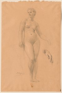 Studie der Venus für „Apollo und die Musen auf dem Olymp“