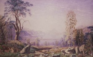 Loch Garry, Invernesshire, podzim 1856 od Joseph Mallord William Turner