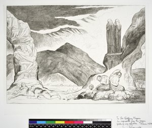 Kruh falzifikátorů: Dante a Virgil si ohrnují nos kvůli zápachu, Inferno, Canto XXIX., ilustrace k 