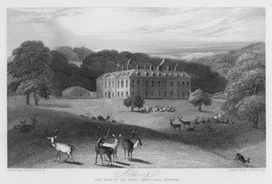 Althorp, sídlo hraběte Spencera (rytina)