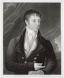 Portrét Charlese Brockdena Browna (1771-1810), vyryl John B. Forrest (1814-70) (rytina) od William (after) Dunlap