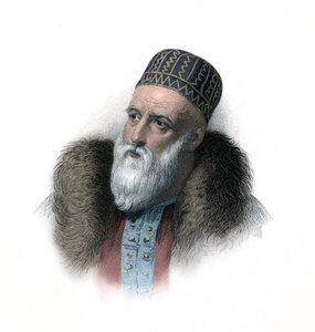 Ali Pacha / Paša, známý také jako "lev z Yanniny". od William (after) Finden