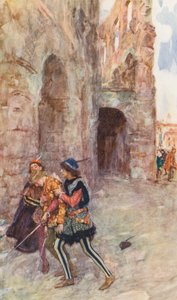 Shakespearův Romeo a Julie: (barevná litografie) od William (after) Hatherell