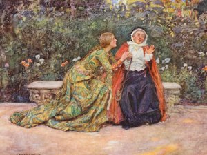 Shakespearův Romeo a Julie: (barevná litografie)