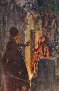 Shakespearův Romeo a Julie: (barevná litografie)