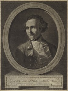 Portrét kapitána Jamese Cooka (rytina) od William (after) Hodges