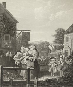 Večer - Londýn - od William (after) Hogarth