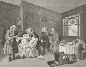 Manželství a la Mode od William (after) Hogarth