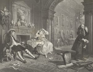 Manželství a la Mode od William (after) Hogarth