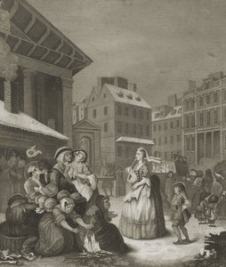 Ráno - londýnské ulice od William (after) Hogarth