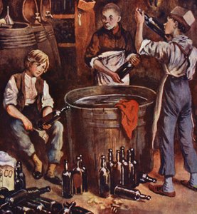 Chlapectví Davida Copperfielda (barevná litografie) od William (after) Rainey