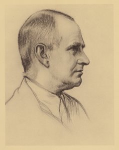 Portrét profesora A. S. Eddingtona (litografie) od William (after) Rothenstein
