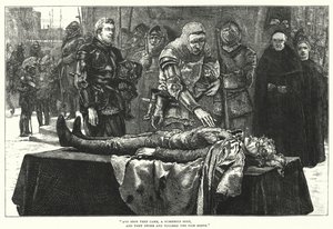 The Three Champions Of Liddisdale (rytina) od William (after) Small