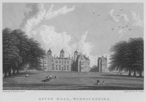 Aston Hall, Warwickshire (rytina)