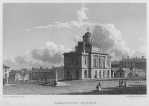 Darlington, Durham (rytina) od William (after) Westall
