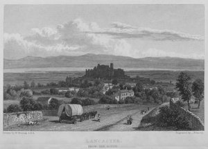 Lancaster, z jihu (rytina) od William (after) Westall