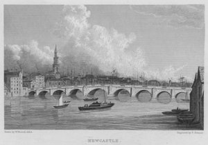 Newcastle (rytina) od William (after) Westall