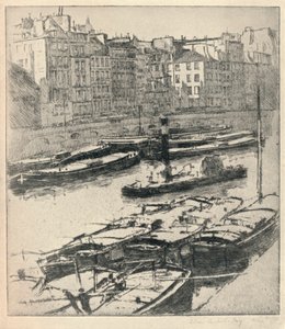 Quay of the Grands Augustins, 1915 od William A Levy