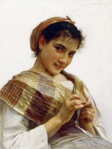 Bretonská dívka, 1889 od William Adolphe Bouguereau