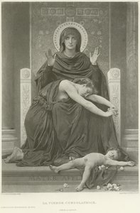 The Consoling Virgin (rytina) od William Adolphe Bouguereau