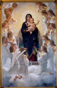 Panna s anděly, William Adolphe Bouguereau (1825-1905) 1900 od William Adolphe Bouguereau