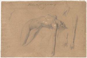 Ležící ženský akt od William-Adolphe Bouguereau