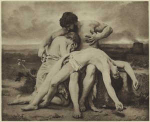 První smutek (hlubotisk) od William Adolphe Bouguereau
