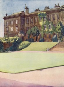 Čtverec před Worcester College (barevná litografie) od William Ainsworth Wildman