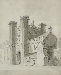 Biskupský palác, katedrála Wells od William Alexander