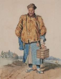 Muž v čínském kostýmu (v levé ruce drží krabici) od William Alexander