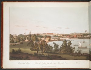 Pohled na Sydney z východní strany zátoky. od William Alexander
