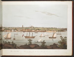 Pohled na Sydney z východní strany zátoky. od William Alexander