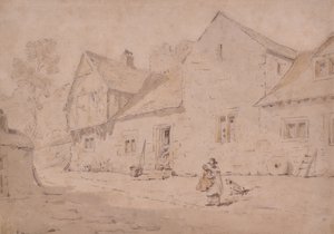 Vesnická scéna, Kent od William Alexander
