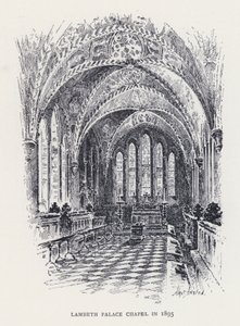 Lambeth Palace Chapel v roce 1895 (rytina)