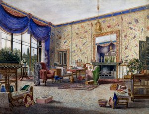 Přijímací pokoj v Middleton Park, William Alfred Delamotte (1775-1863)