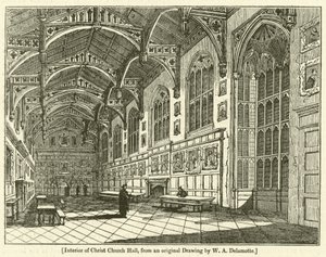 Interiér sálu Christ Church Hall od William Alfred Delamotte