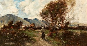 Homeward Bound (olej na plátně) od William Alfred Gibson
