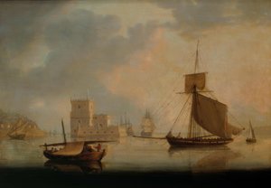 Námořní řezačka u Belémské věže u ústí řeky Tajo od William Anderson