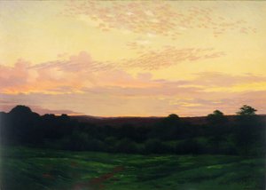 Večer, Somerset Valley, Pennsylvania, kolem roku 1898 (olej na plátně) od William Anderson Coffin