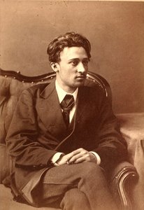 Portrét autora Vsevolod Michajlovič Garshin (sépiová fotografie) od William Andreevich Carrick