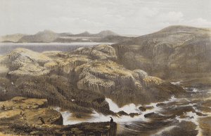 Ostrov Staffa (chromolitho)