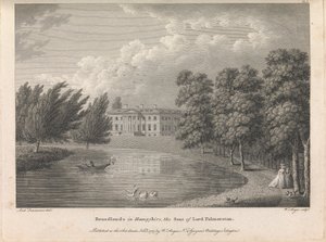 Broadlands v Hampshire, sídlo lorda Palmerstona (vyd. W. Angus), deska 1; strana 42 (první díl)