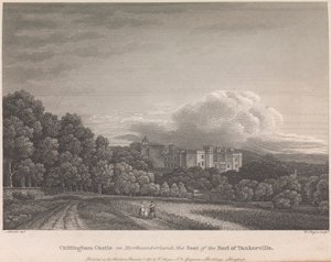 Hrad Chillingham v Northumberlandu, Sídlo hraběte z Tankerville (vyd. W. Angus): Talíř 62; strana 62 (první díl)