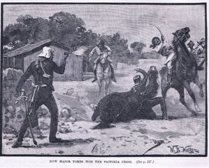 Jak Major Tombs vyhrál Viktoriin kříž 1857 našeho letopočtu od William Barnes Wollen