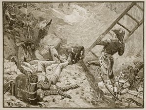 Maršál Lannes v Ratisbonu, ilustrace z 